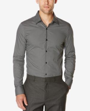 Perry Ellis Men's 3d Geo-print Long-sleeve Shirt