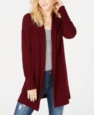 Hippie Rose Juniors' Hacci Open-front Cardigan