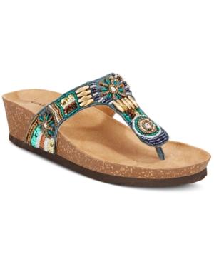 Rialto Breeze Beaded Wedge Sandals Women's Shoes