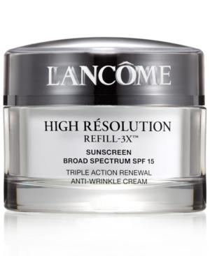 Lancome High Resolution Refill-3x Triple Action Renewal Anti-wrinkle Cream, 2.6 Oz