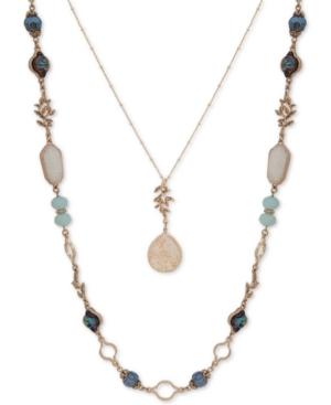 Lonna & Lilly Gold-tone Bead & Stone 28/34 2-in-1 Necklace