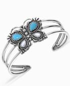 American West Butterfly Cuff Bracelet In Sterling Silver