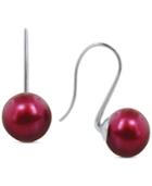 Honora Style Cherry Cultured Freshwater Pearl Drop Earrings In Sterling Silver (10mm)