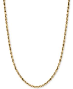 Two-tone Twisted Box-link Rope Chain Necklace In 14k Gold And White Gold