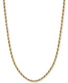 Two-tone Twisted Box-link Rope Chain Necklace In 14k Gold And White Gold