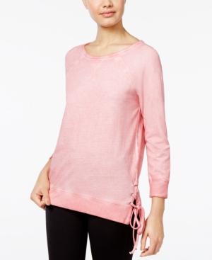One Hart Juniors' Cotton Lace-up Sweatshirt, Only At Macy's