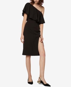 Fame And Partners One-shoulder Ruffled Dress