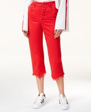 The Style Club Frayed Cropped Jeans