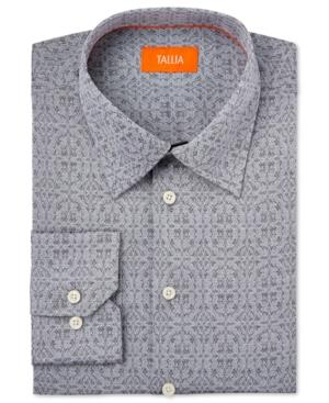 Tallia Men's Fitted Paisley Jacquard Dress Shirt