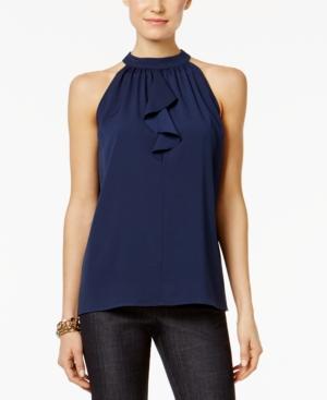 Bcbgeneration High-neck Ruffled Top