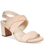 Alfani Regann Step 'n Flex Block-heel Sandals, Created For Macy's Women's Shoes