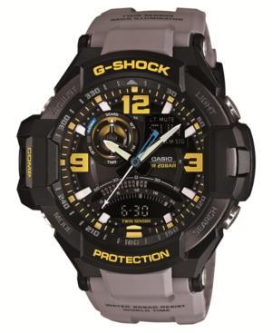 G-shock Men's Analog-digital Aviator Gray Resin Strap Watch 51x52mm Ga1000-8a