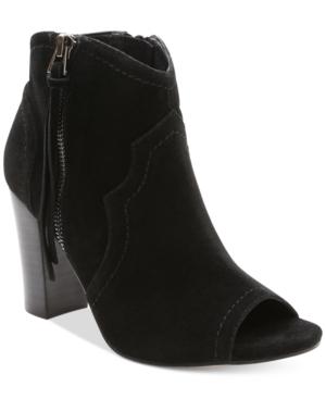 Xoxo Barron Peep-toe Block-heel Booties Women's Shoes