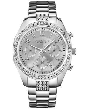 Caravelle New York By Bulova Women's Chronograph Stainless Steel Bracelet Watch 36mm 43l171