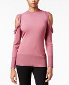 Thalia Sodi Ruffled Cold-shoulder Sweater, Only At Macy's