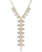 Lucky Brand Gold-tone Stone Lariat Necklace, 18 + 2 Extender