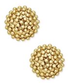 Giani Bernini Cluster Stud Earrings In 18k Gold-plated Sterling Silver, Only At Macy's