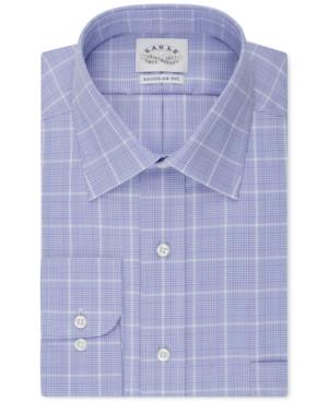 Eagle Non-iron Blue Frost Glenplaid Dress Shirt