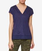 Sanctuary Split-neck Layered-look T-shirt