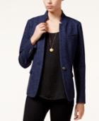 Maison Jules Linen One-button Blazer, Only At Macy's