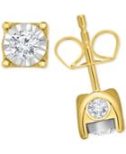 Trumiracle Diamond Stud Earrings (3/8 Ct. T.w.) In 14k White Gold Or Yellow Gold