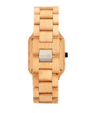 Earth Wood Arapaho Wood Bracelet Watch W/date Khaki 39mm