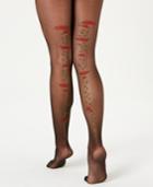 I.n.c. Floral Back-seam Tights, Created For Macy's