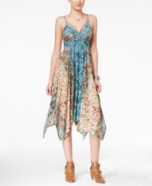 American Rag Printed Handkerchief-hem Dress, Created For Macy's