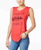 Pretty Rebellious Juniors' Friday Vibes Graphic Tank Top