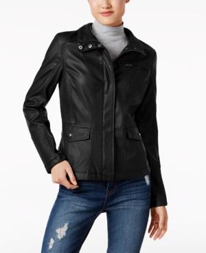 Celebrity Pink Faux-leather Jacket