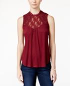 American Rag Sleeveless Lace-inset Top, Only At Macy's