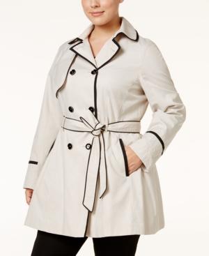 Betsey Johnson Plus Size Corset Trench Coat