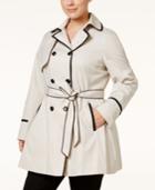 Betsey Johnson Plus Size Corset Trench Coat