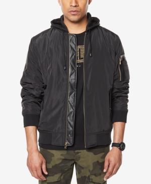 Sean John Men's Hooded Bomber Jacket, Created For Macy's