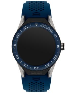 Tag Heuer Modular Connected 2.0 Men's Swiss Carrera Blue Rubber Strap Smart Watch 45mm Sbf8a8012.11ft6077