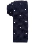 Tommy Hilfiger Men's Knit Woven Dot-pattern Skinny Tie