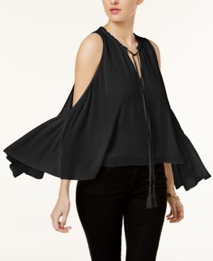 Guess Kira Off-the-shoulder Tassel Top