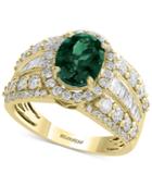 Effy Emerald (1-1/2 Ct. T.w.) & Diamond (1-5/8 Ct. T.w.) Ring In 14k Gold