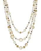 Charter Club Gold-tone Multi-bead Three-layer Necklace, Created For Macy's