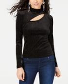 Guess Isabe Cutout Mock-neck Top