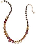 Abs By Allen Schwartz Gold-tone Ombre Stone Collar Necklace