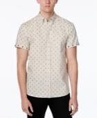 Wht Space Men's Reverse Diamond Print Short-sleeve Shirt, Only At Macy's