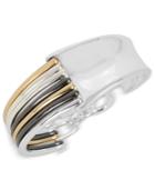 Robert Lee Morris Soho Tri-tone Contrast Bangle Bracelet