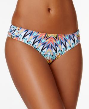 Bar Iii Multicolor Ruched-tab Bikini Bottom, Only At Macy's Women's Swimsuit