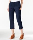 Style & Co. Cropped Frayed-hem Pants, Only At Macy's