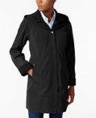 Jones New York Two-toned A-line Hooded Raincoat