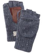 Ugg Men's Knit & Leather Flap Mittens