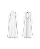 Customize: Lengthen Front Of Cape - Fame And Partners Long Chiffon Overlay Cape Dress