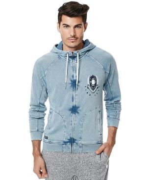 Buffalo David Bitton Men's Fasingo Burnout Graphic-print Logo Hoodie