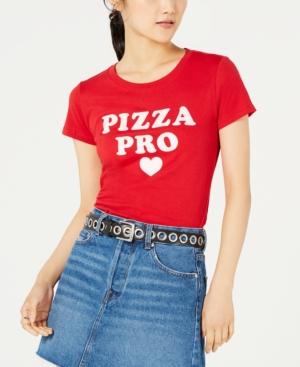 Love Tribe Juniors' Pizza Pro Graphic-print T-shirt